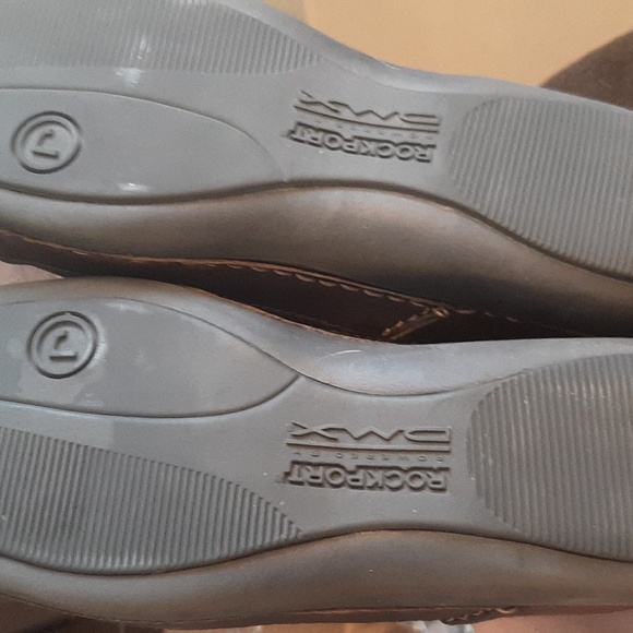 Womens Rockport Suede & Leather Mary Jane Shoes Size 8.5 Brown, so cute! - Picture 3 of 4